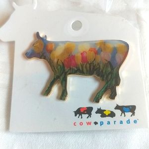 The Tulip Cow - Cow Parade pin